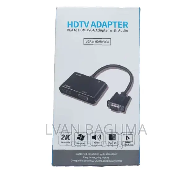 HDTV TO VGA ADAPTER WITH AUDIO