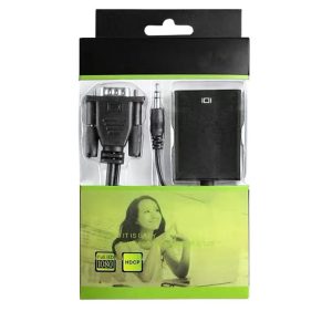 VGA TO HDMI CONVETER CABLE WITH AUDIO SUPPORT 1080P