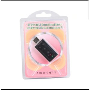 USB SOUND CARD ADAPTER EXTERNAL VIRTUAL 7.1 CHANNEL 3D SOUND CARD