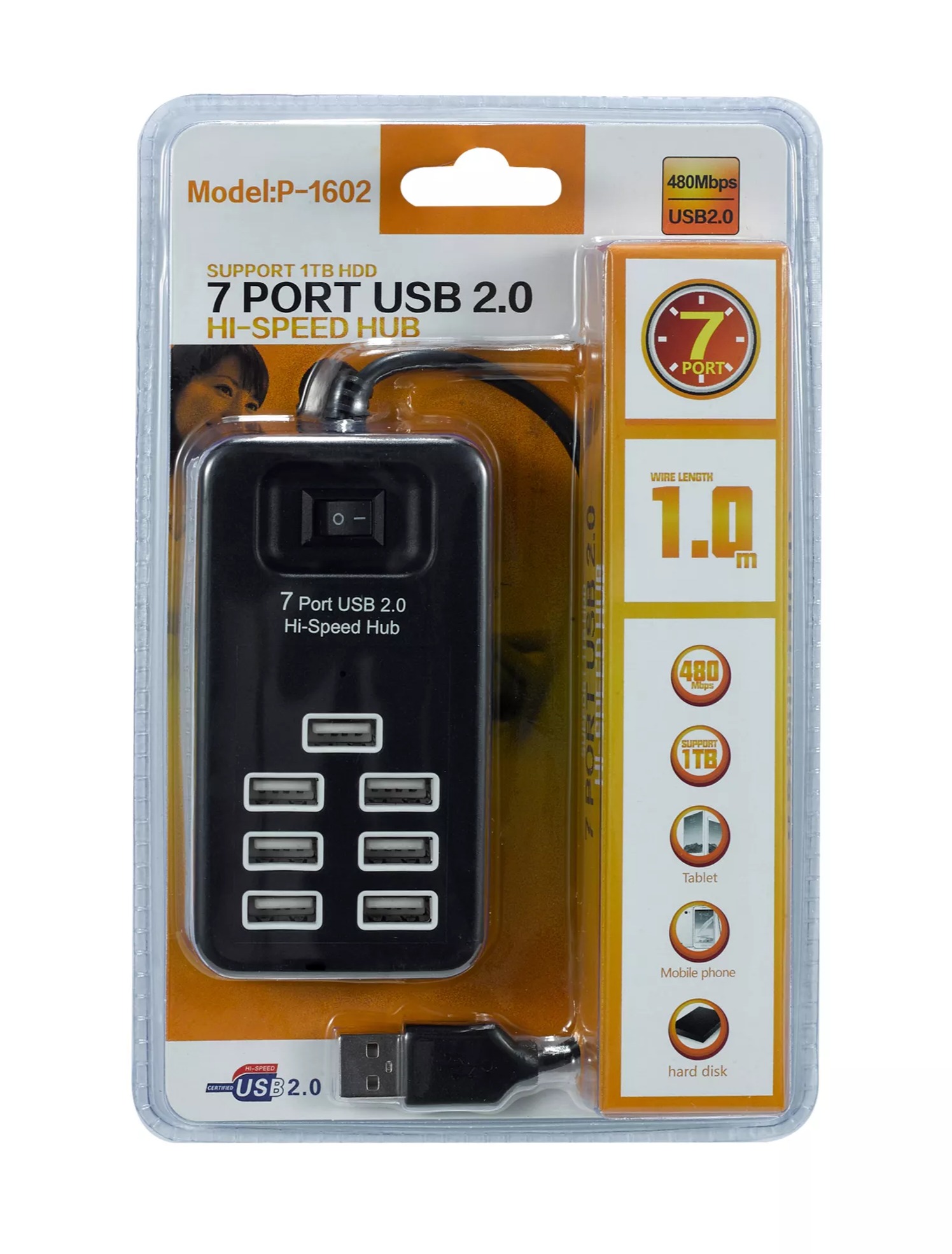 4 PORT HIGH SPEED USB 2.0 MINI HUB